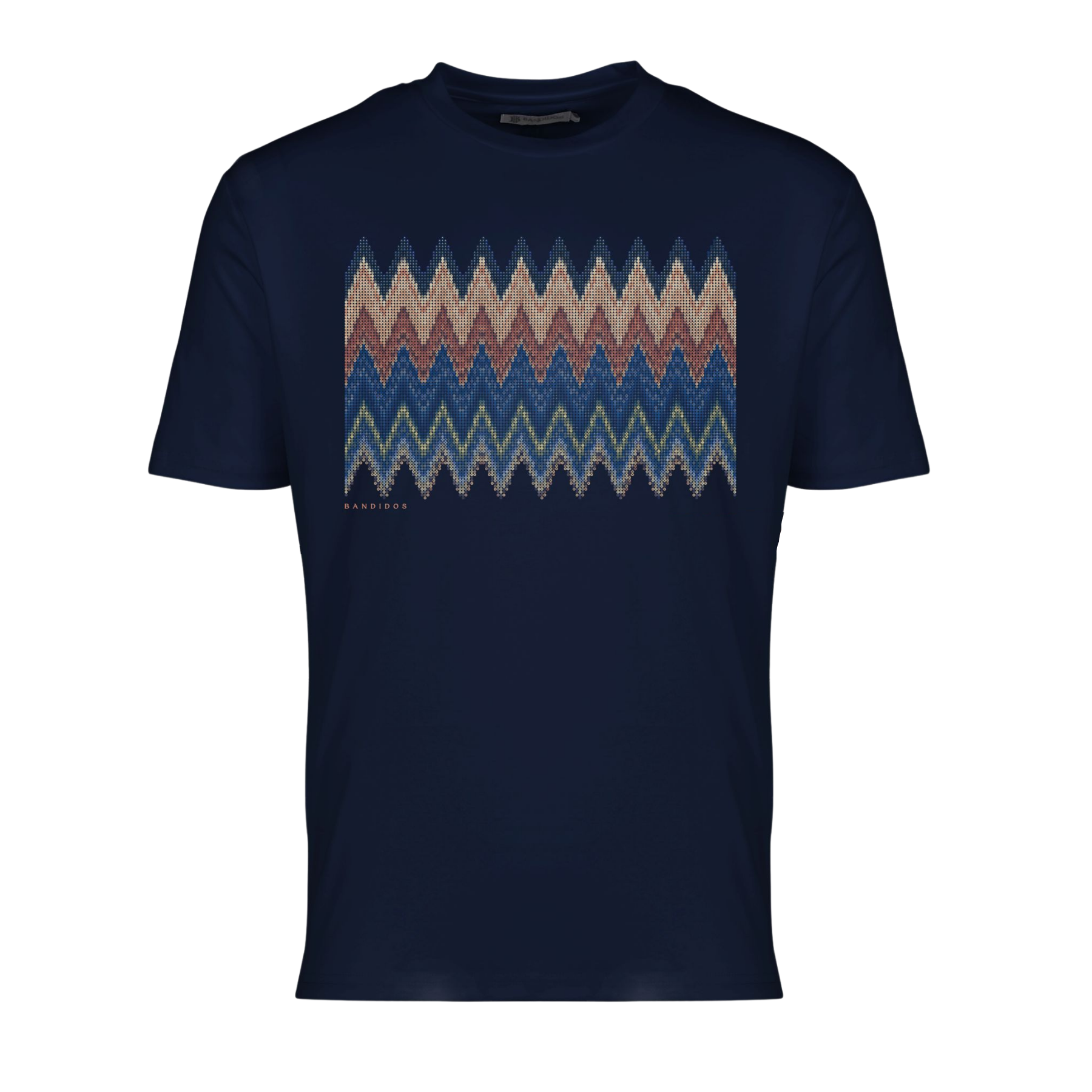 Moda Bandidos Autumn Zig T-Shirt - Navy